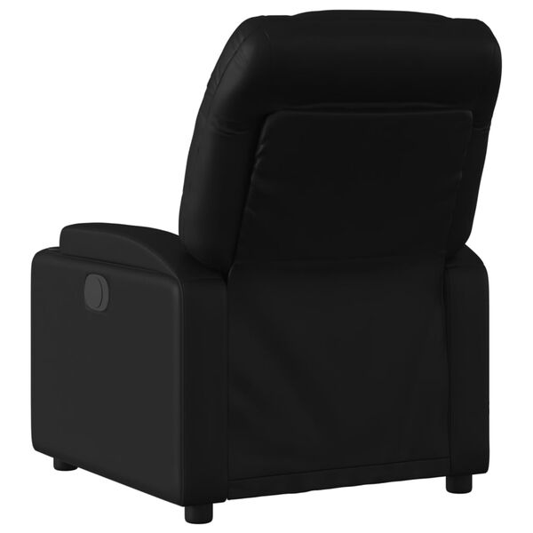vidaXL Recliner Chair Black Faux Leather