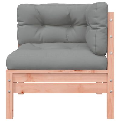 vidaXL Garden Sofa Corner with Cushions Solid Wood Douglas