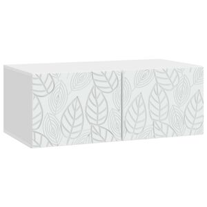 vidaXL Wall-Mounted TV Cabinet 59.5 x 41 x 30 cm White Engineered Wood