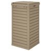 vidaXL Outdoor Garbage Bin Light Brown 41x41x86 cm Polypropylene