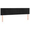 vidaXL Headboards Black 160x5x78/88 cm Velvet