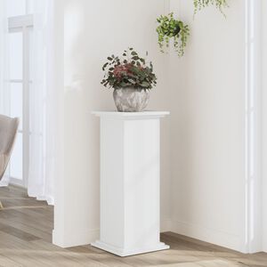 vidaXL Plant Stand White 33 x 33 x 80 cm Engineered wood