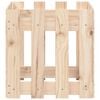 vidaXL Garden Planter with Fence Design 40x40x40 cm Solid Wood Pine