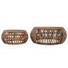 vidaXL Coffee Tables 2 pcs Natural Rattan