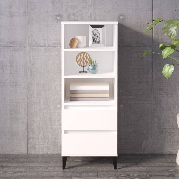 vidaXL Highboard White 40x36x110 cm Engineered Wood