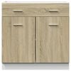 vidaXL Drawer Bottom Cabinet Lyon Sonoma Oak 80x46x81.5 cm Engineered Wood