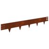 vidaXL Lawn Edging 20 pcs 100 x 15 cm Steel Rusty