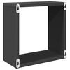 vidaXL Wall Cube Shelves 6 pcs Grey 30x15x30 cm