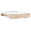 vidaXL Bed Frame without Mattress Solid Wood 180x200 cm Super King Super King Size