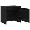 vidaXL Bedside Cabinets 2 pcs Black 45x34x44.5 cm Engineered Wood