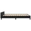 vidaXL Bed Frame without Mattress Black 137x187 cm Double Velvet