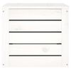 vidaXL Storage Box White 59.5x36.5x33 cm Solid Wood Pine
