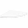 vidaXL Corner Shelf | White | Honeycomb MDF | 35x35x3.8 cm | Wall mounting