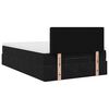 vidaXL Ottoman Bed with Mattress Black King Single Velvet