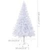 vidaXL Artificial Pre-lit Christmas Tree with Stand 120 cm 230 Branches