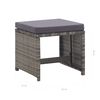 vidaXL 13 Piece Outdoor Dining Set Poly Rattan and Acacia Wood Anthracite