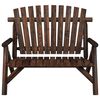 vidaXL 2-Seater Garden Bench 119x85x98 cm Solid Wood Spruce