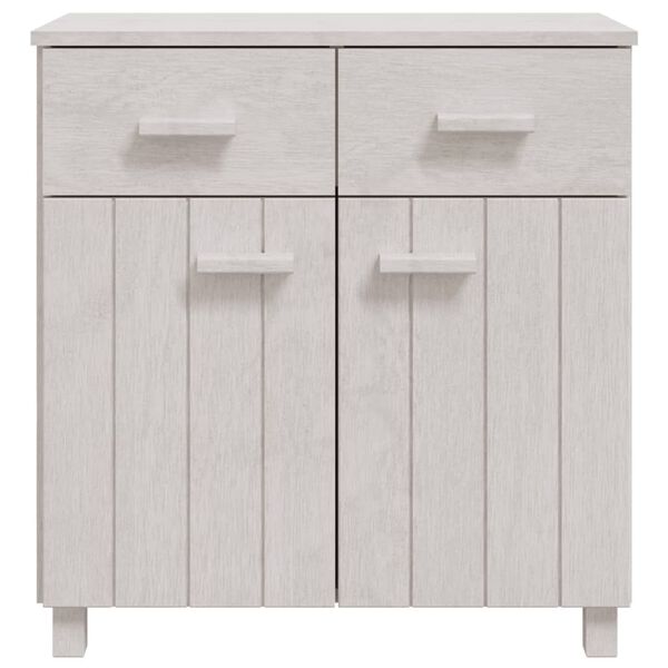 vidaXL Sideboard HAMAR White 79x40x80 cm Solid Wood Pine