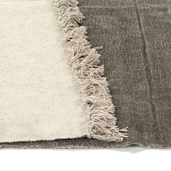 vidaXL Kilim Rug Cotton 160x230 cm Taupe