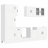 vidaXL 8 Piece Kitchen Cabinet Set "Kalmar" White Engineered Wood