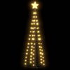 vidaXL Christmas Cone Tree Warm White 84 LEDs Decoration 50x150 cm
