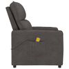 vidaXL Massage Chair Dark Grey Microfiber Fabric