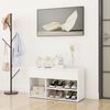 vidaXL Shoe Bench White 80x30x45 cm Engineered Wood