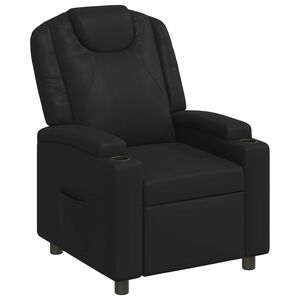 vidaXL Recliner Chair Black 75 x 95 x 106 cm Fabric