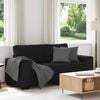 vidaXL 2-Seater Sofa Black 140 cm Fabric