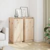 vidaXL Sideboards 2 pcs 31.5x34x75 cm Solid Wood Pine
