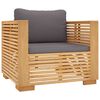 vidaXL 5 Piece Garden Lounge Set with Cushions Solid Wood Teak