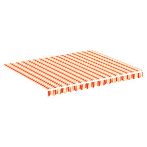 vidaXL Awning Replacement Fabric Yellow and Orange 300x250 cm Polyester