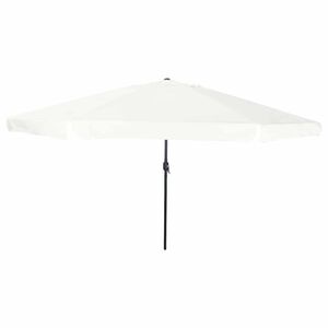 vidaXL Garden Parasol Sand 394 x 394 x 248 cm Polyester and Steel