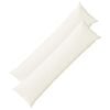 vidaXL Cushion with Pillow HEERLEN 2 pcs White Fabric