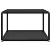 vidaXL Coffee Table Black 60x60x35 cm Tempered Glass