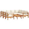 vidaXL 6 Piece Garden Sofa Set with Cushions Solid Wood Acacia