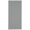 vidaXL Roof Panels 36 pcs Galvanised Steel Grey 100x45 cm