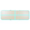 vidaXL Inflatable Gymnastics Mat with Pump 600x100x10 cm PVC Green