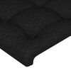 vidaXL Headboard Black 80x5x118/128 cm Fabric