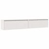 vidaXL Wall Cabinets 2pcs White 100x30x35 cm Solid Wood Pine