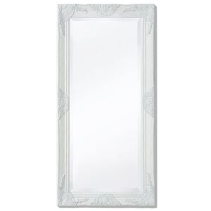 vidaXL Wall Mirror Baroque Style 100x50 cm White