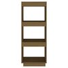 vidaXL Book Cabinet/Room Divider Honey Brown Solid Pinewood