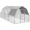 vidaXL Chicken Run with Roof 2,5x6x2,25 m Galvanised Steel
