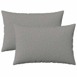 vidaXL Cushion with Pillow HEERLEN 2 pcs Cloud Grey Fabric