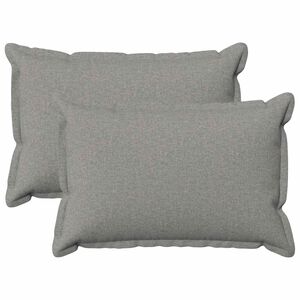 vidaXL Cushion with Pillow HOUTEN 2 pcs Cloud Grey Faux Linen