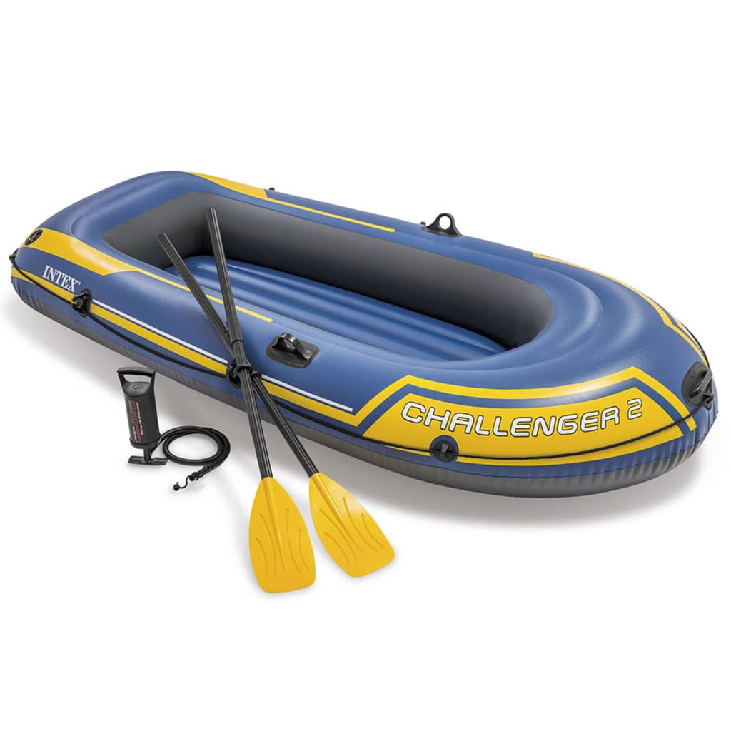 Intex Challenger 2 Set Inflatable Boat with Oars and Pump 68367NP