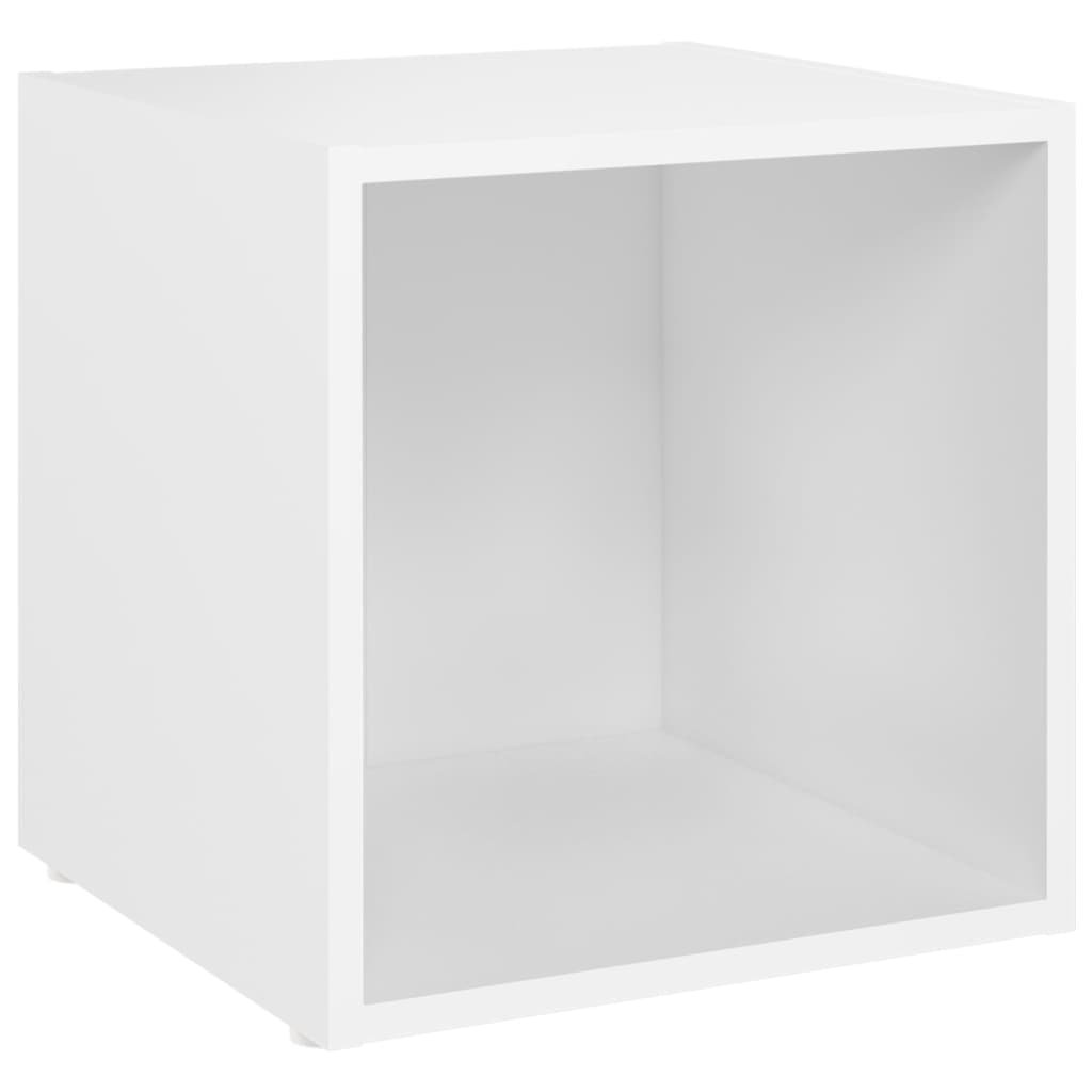 vidaXL 5 Piece TV Cabinet Set White Chipboard