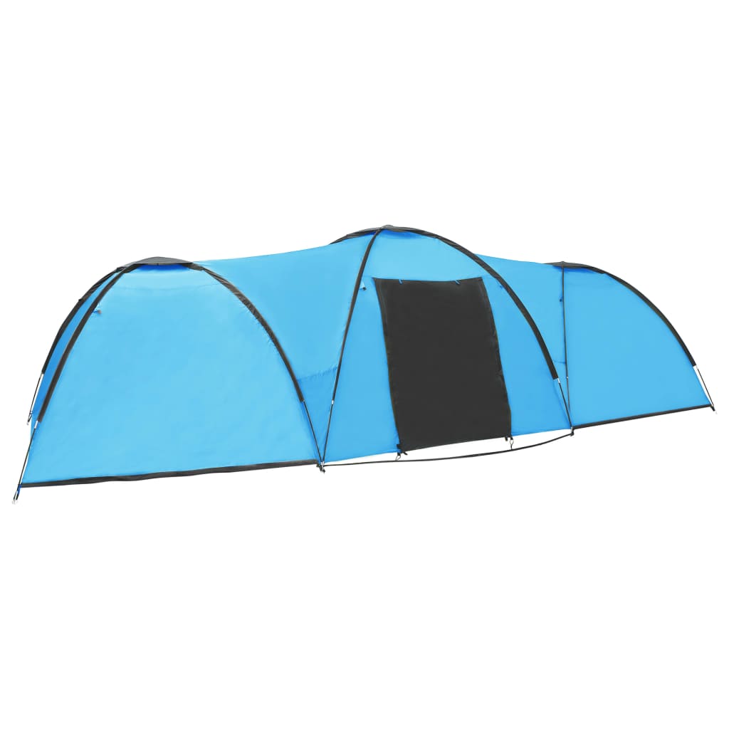 vidaXL Camping Igloo Tent 650x240x190 cm 8 Person Blue