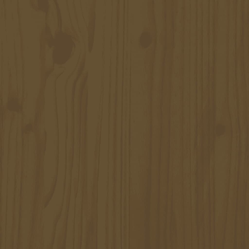 vidaXL Sideboard Honey Brown 230x35x80 cm Solid Wood Pine