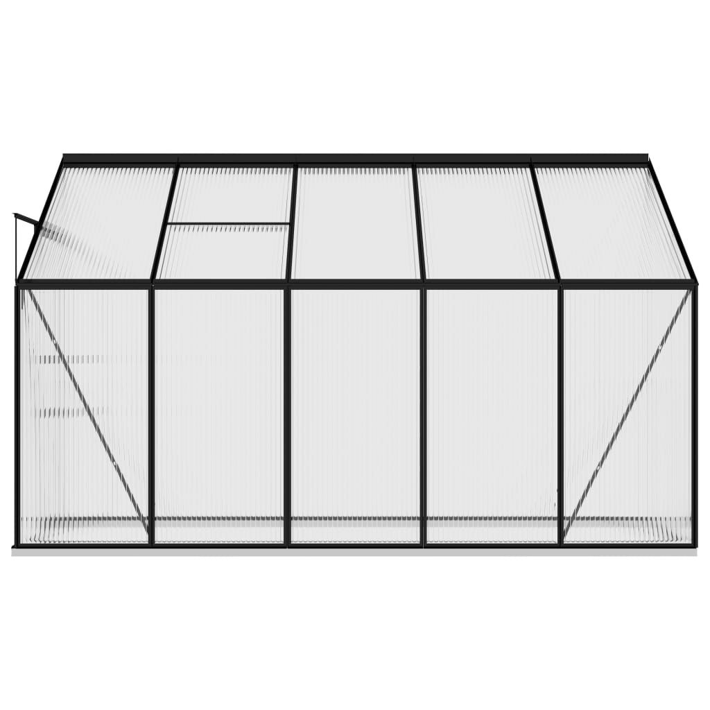 vidaXL Greenhouse Anthracite Aluminium 6.5 m³
